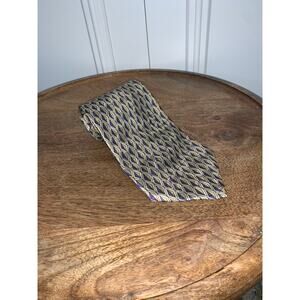 Manhattan Men's Geometric‎ Pattern Necktie Multicolor Classic Length Tie